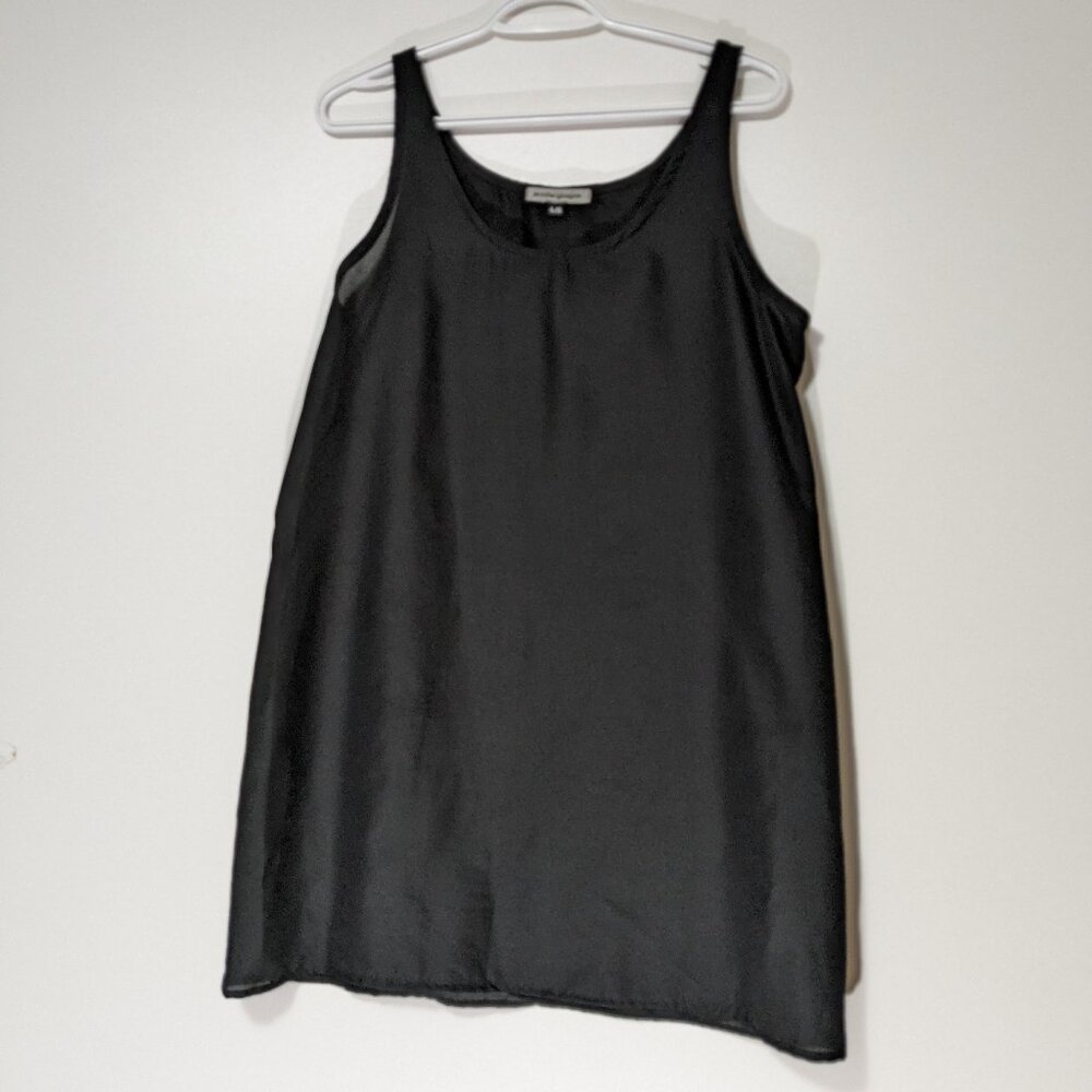 *3/$10* Jennifer Glasgow Tunic Length Tank Black Size Large